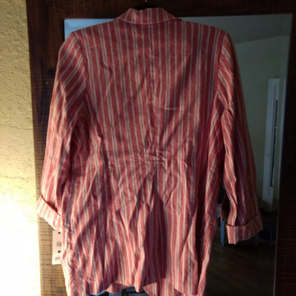 NWT Treasure & Bond 3/4 sleeve linen blazer Medium - Picture 2 of 3